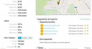 Segmentos de una Actividad Garmin