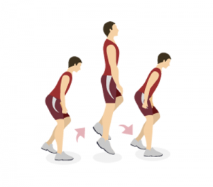 Ejercicios Pliométricos Básicos Saltos adelante 1 pierna